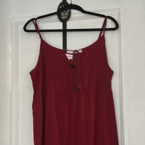 3 Maxi dresses- orange print / pastel print / burgundy/ 30 each or 70 for all 3 - Picture 3 of 8